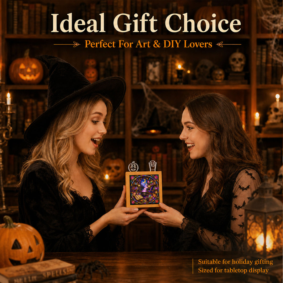 Acrylic Puzzle Night Light - Witch's Alchemy Lab