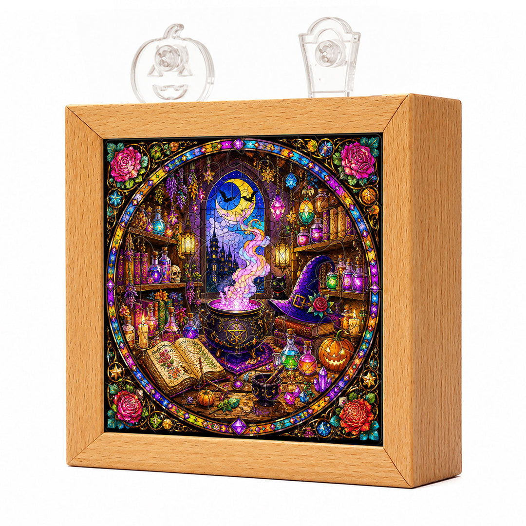 Acrylic Puzzle Night Light - Witch's Alchemy Lab