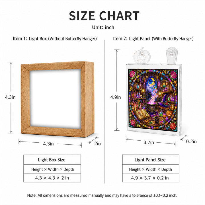 Acrylic Puzzle Night Light - Witch's Alchemy Lab