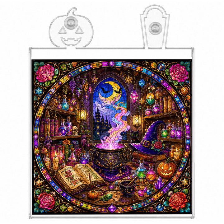 Acrylic Puzzle Night Light - Witch's Alchemy Lab