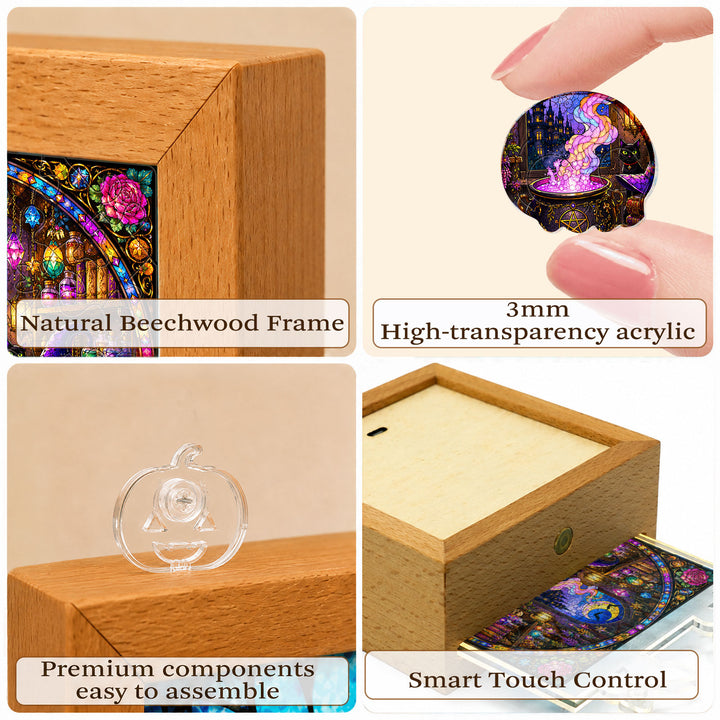 Acrylic Puzzle Night Light - Witch's Alchemy Lab