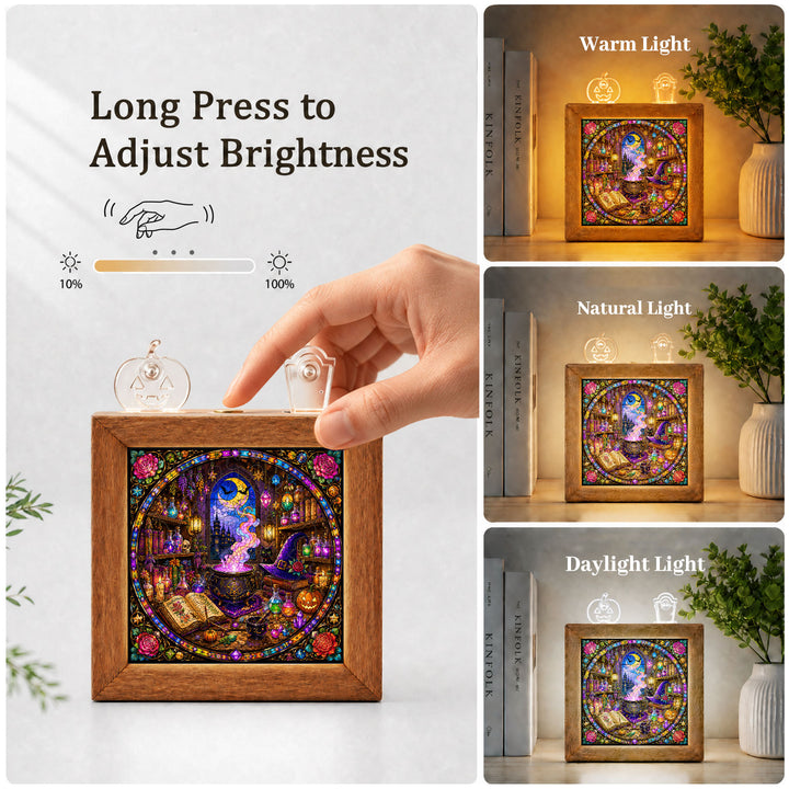 Acrylic Puzzle Night Light - Witch's Alchemy Lab
