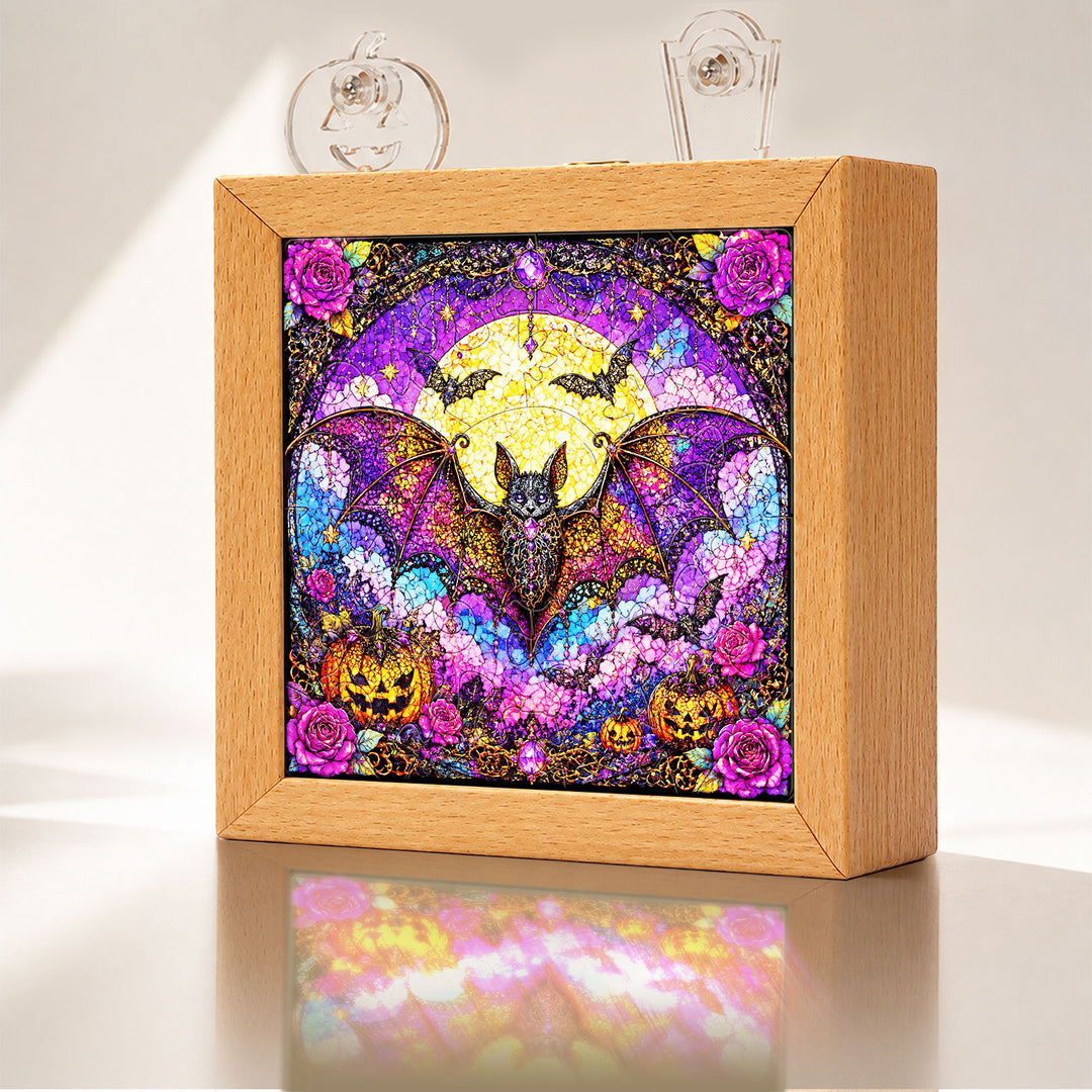 Acrylic Puzzle Night Light - Gothic Lace Bat