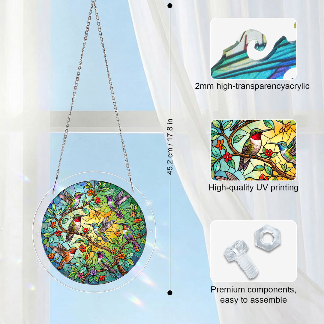 Acrylic Jigsaw Puzzle Suncatcher - Emerald Forest Prism