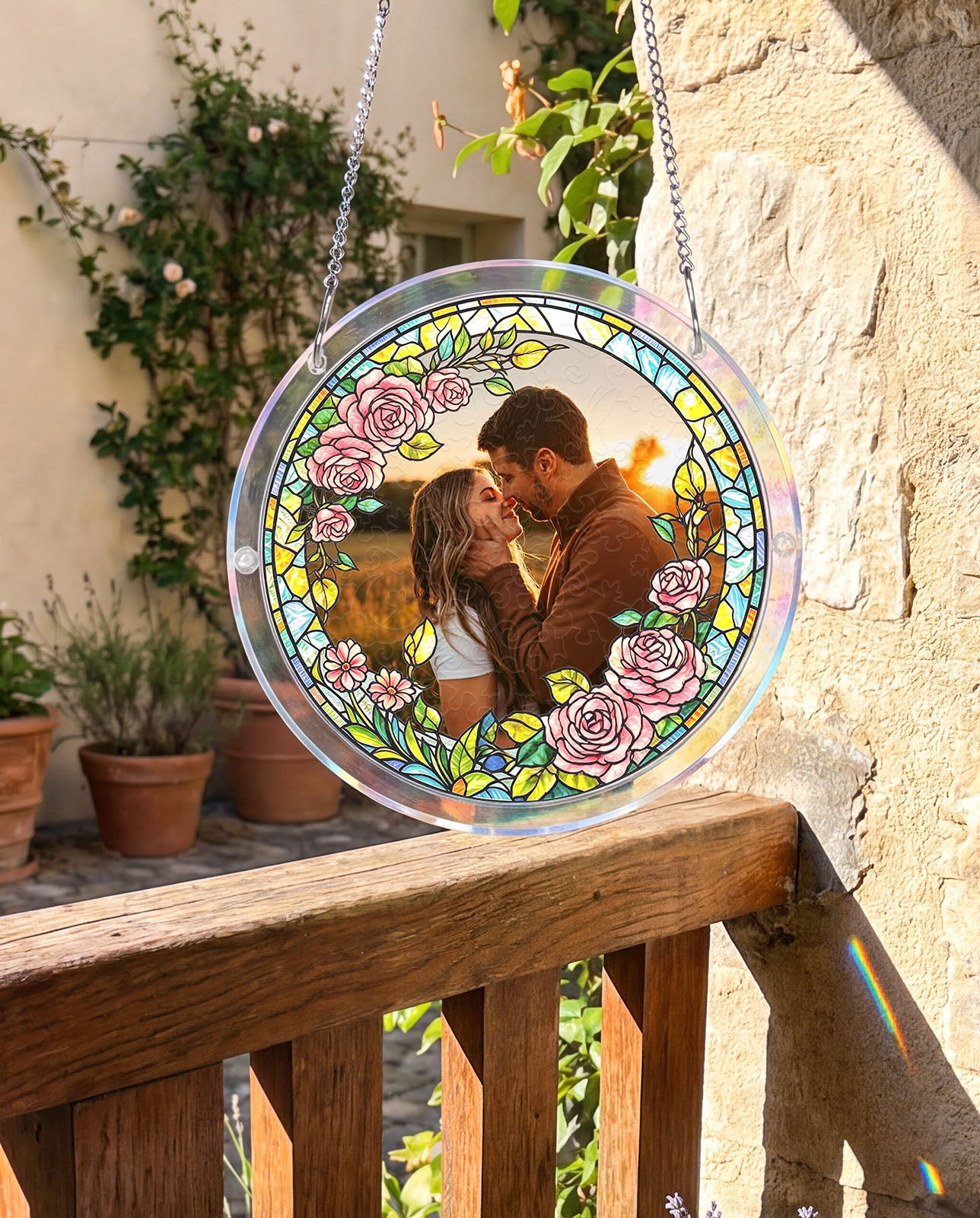 Attrape-soleil en acrylique personnalisé - Amour éternel
