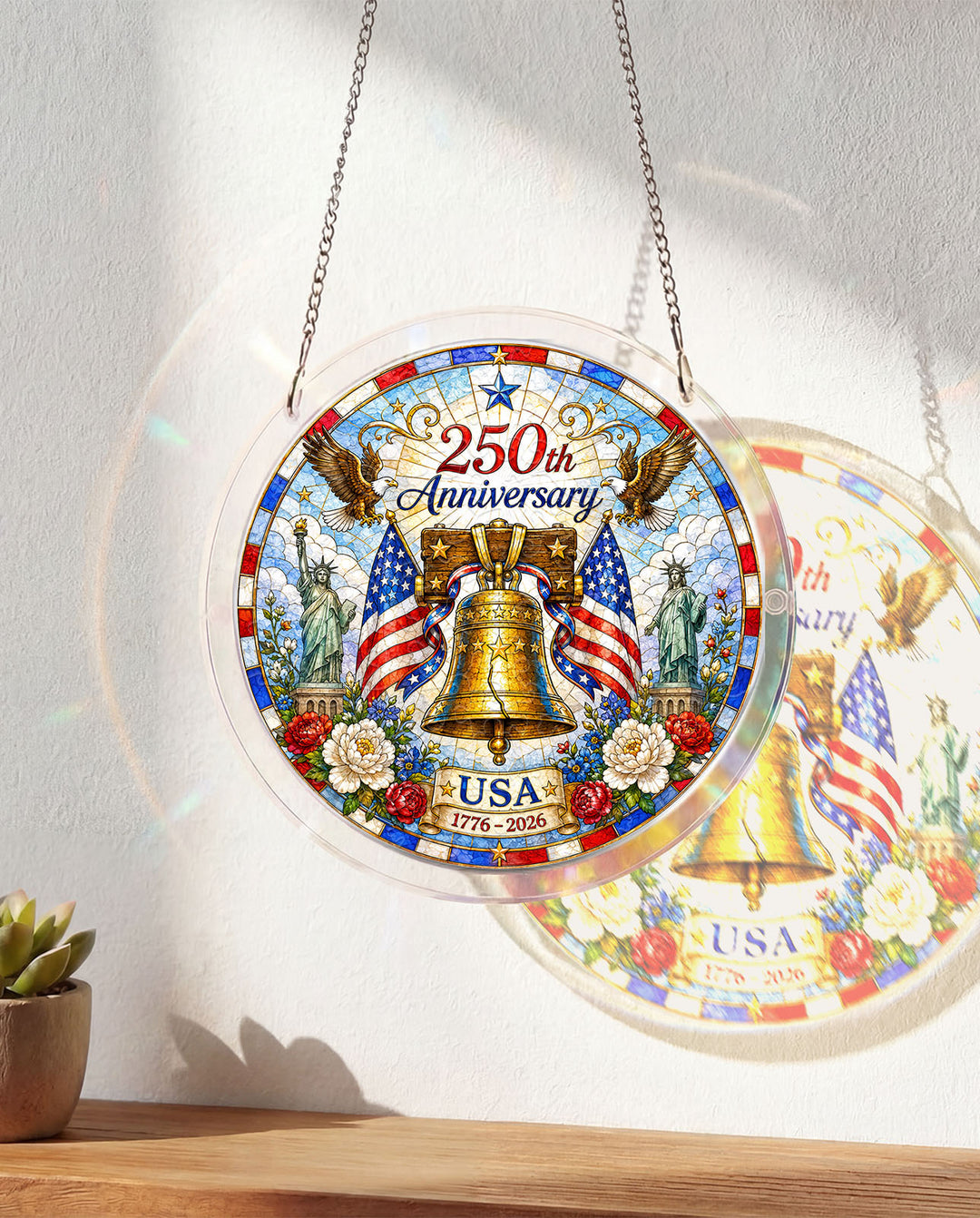Acrylic Jigsaw Puzzle Suncatcher - Liberty Bell
