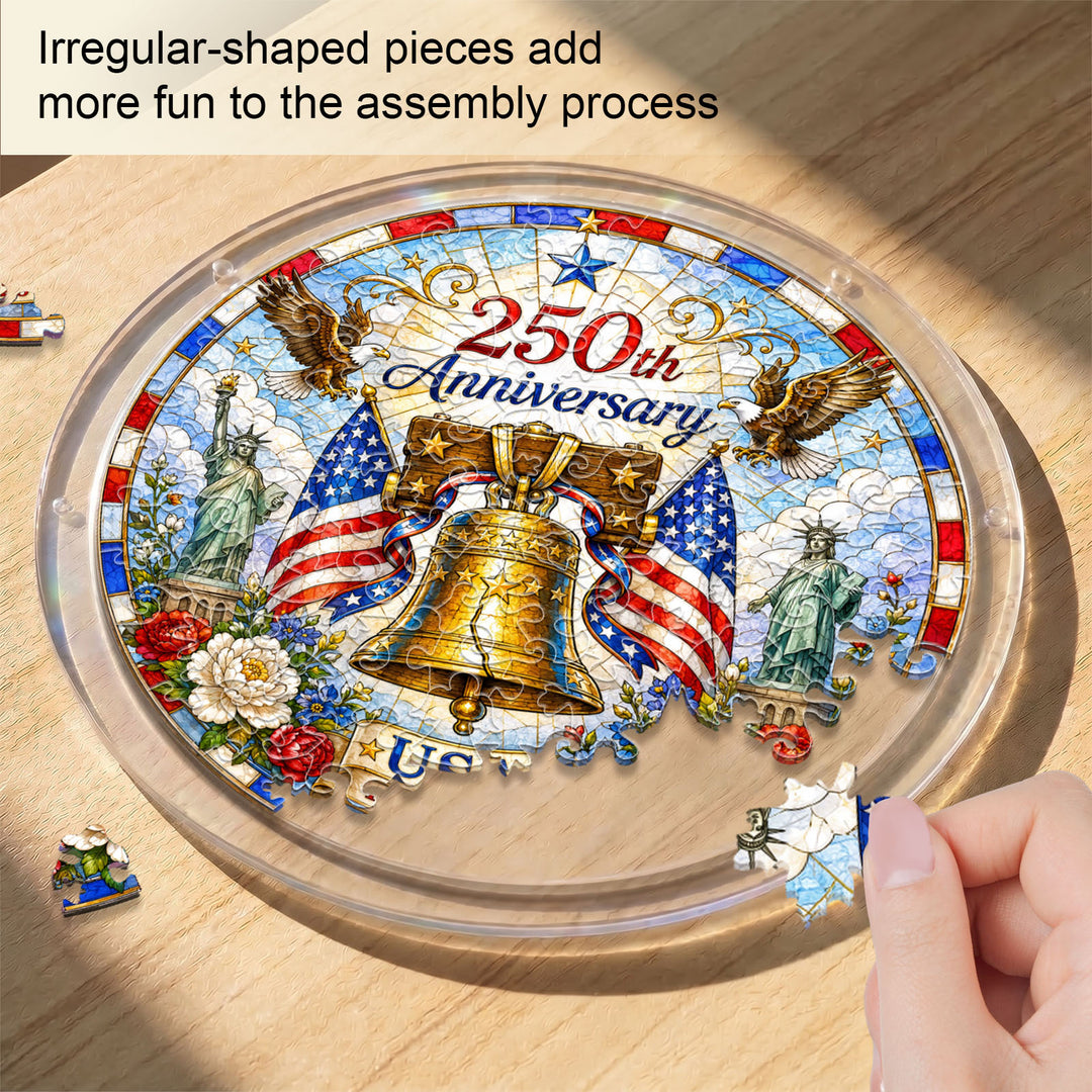 Acrylic Jigsaw Puzzle Suncatcher - Liberty Bell