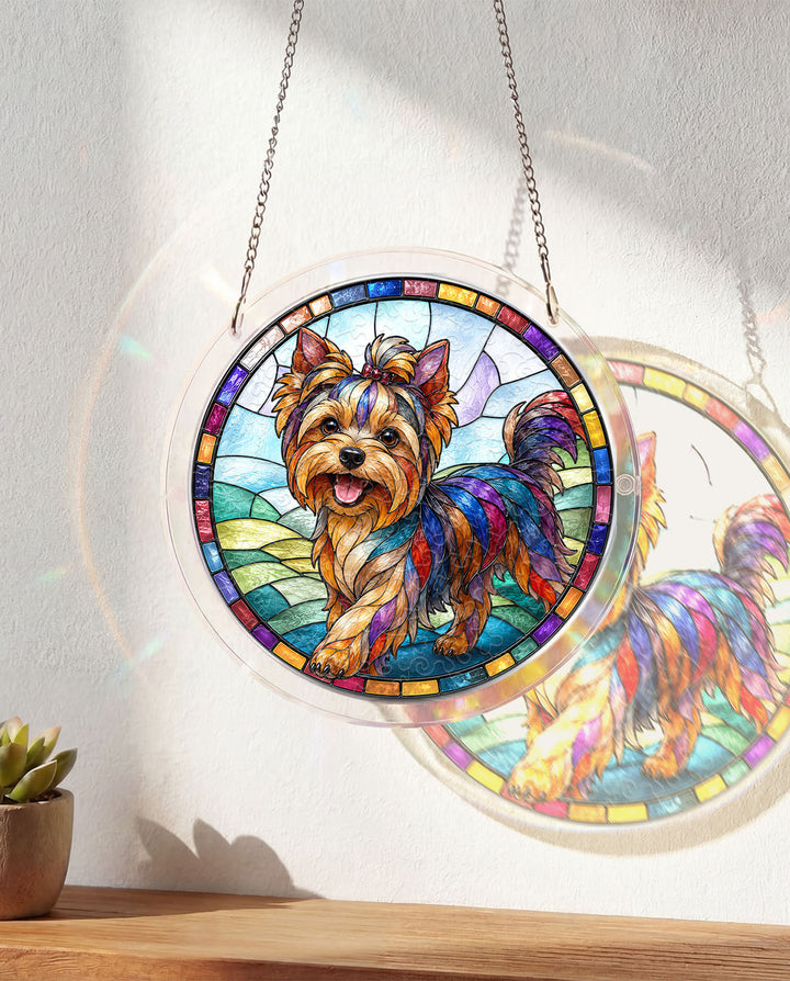 Acrylic Jigsaw Puzzle Suncatcher - Yorkshire Terrier