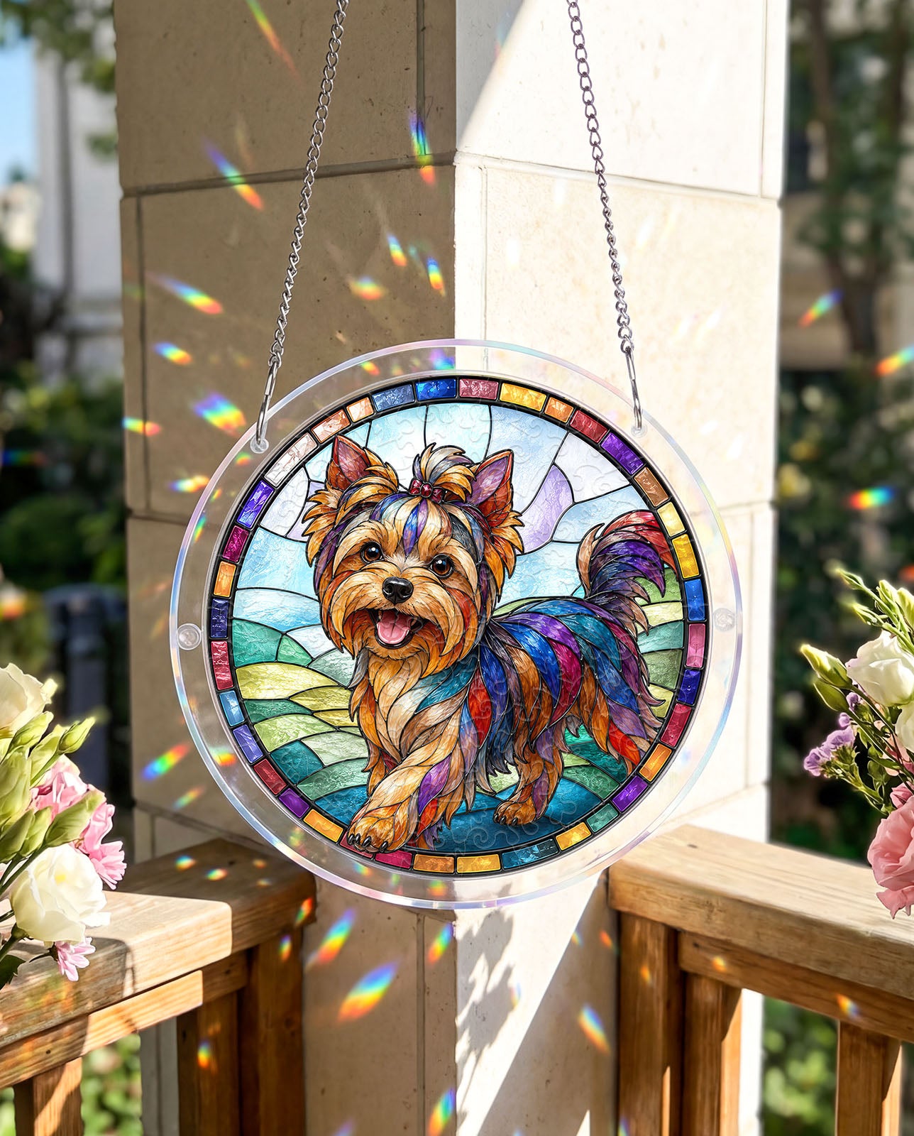 Acrylic Jigsaw Puzzle Suncatcher - Yorkshire Terrier