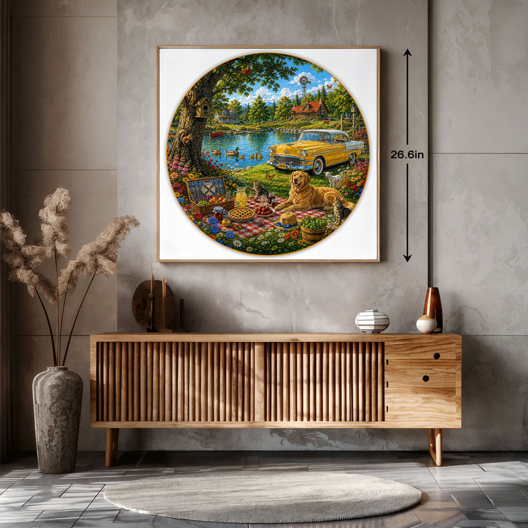 Picnic by the Lake 1000 Piece Puzzle