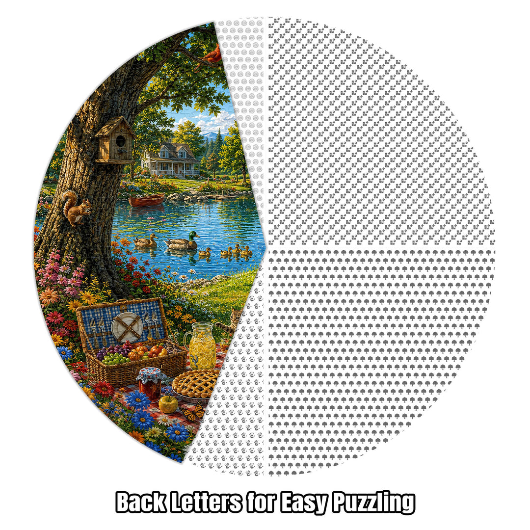 Picnic by the Lake 1000 Piece Puzzle