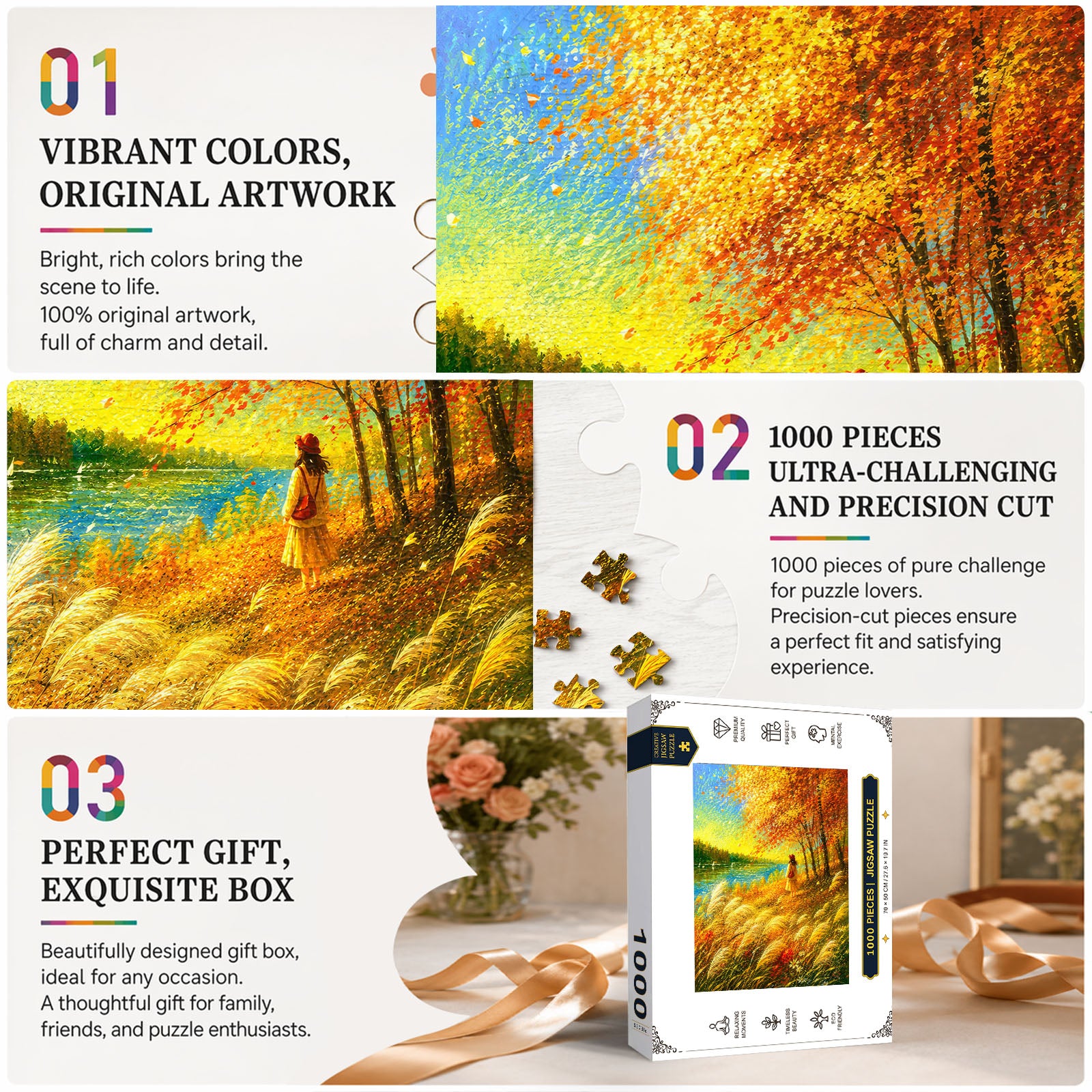 Golden Whisper 1000 Piece Puzzle