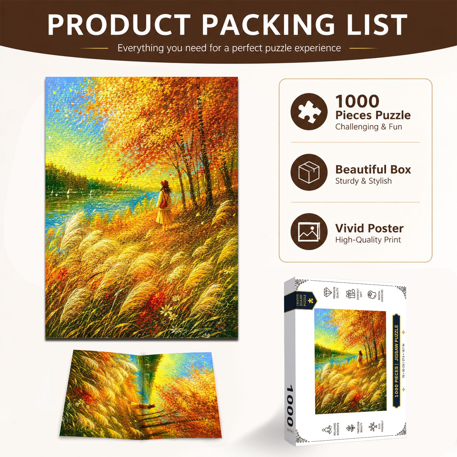 Golden Whisper 1000 Piece Puzzle