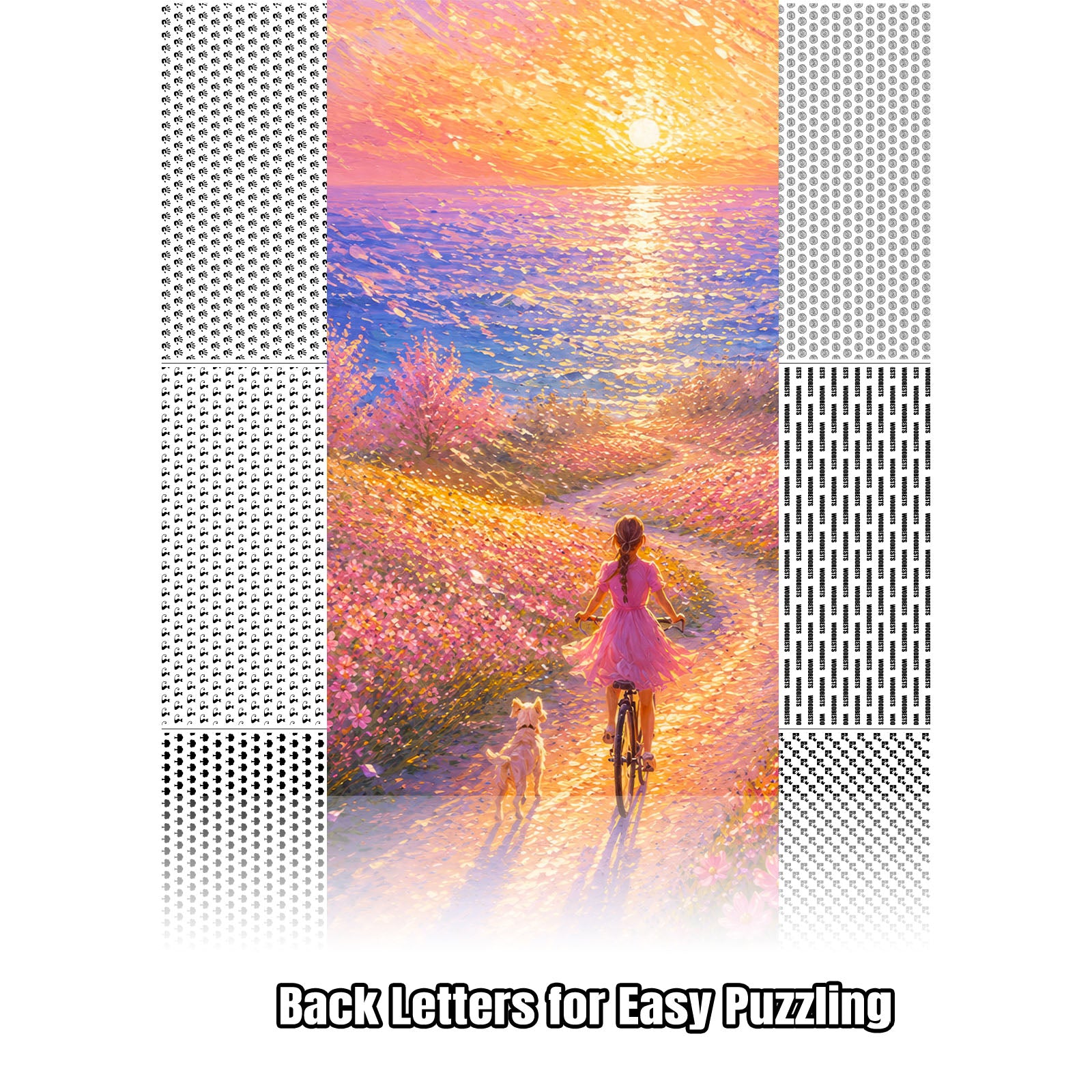 Pink Blossom Path 1000 Piece Puzzle