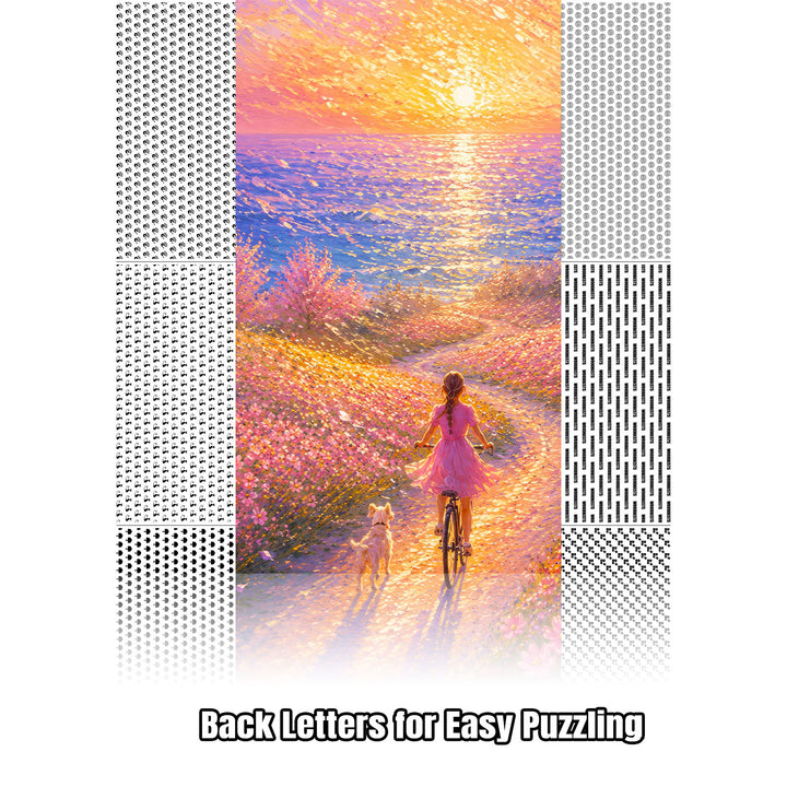 Pink Blossom Path 1000 Piece Puzzle