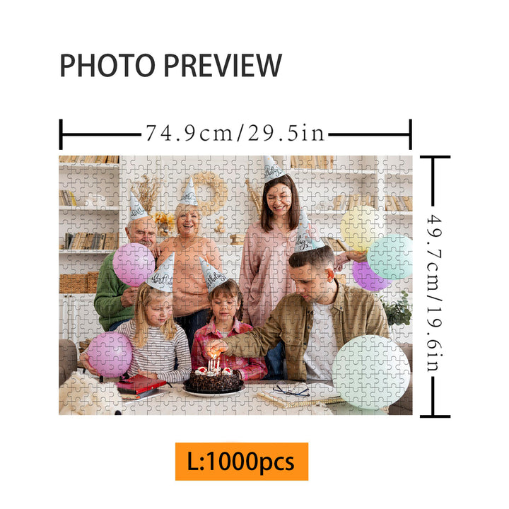 500/1000-piece Custom Birthday Photo Jigsaw Puzzle