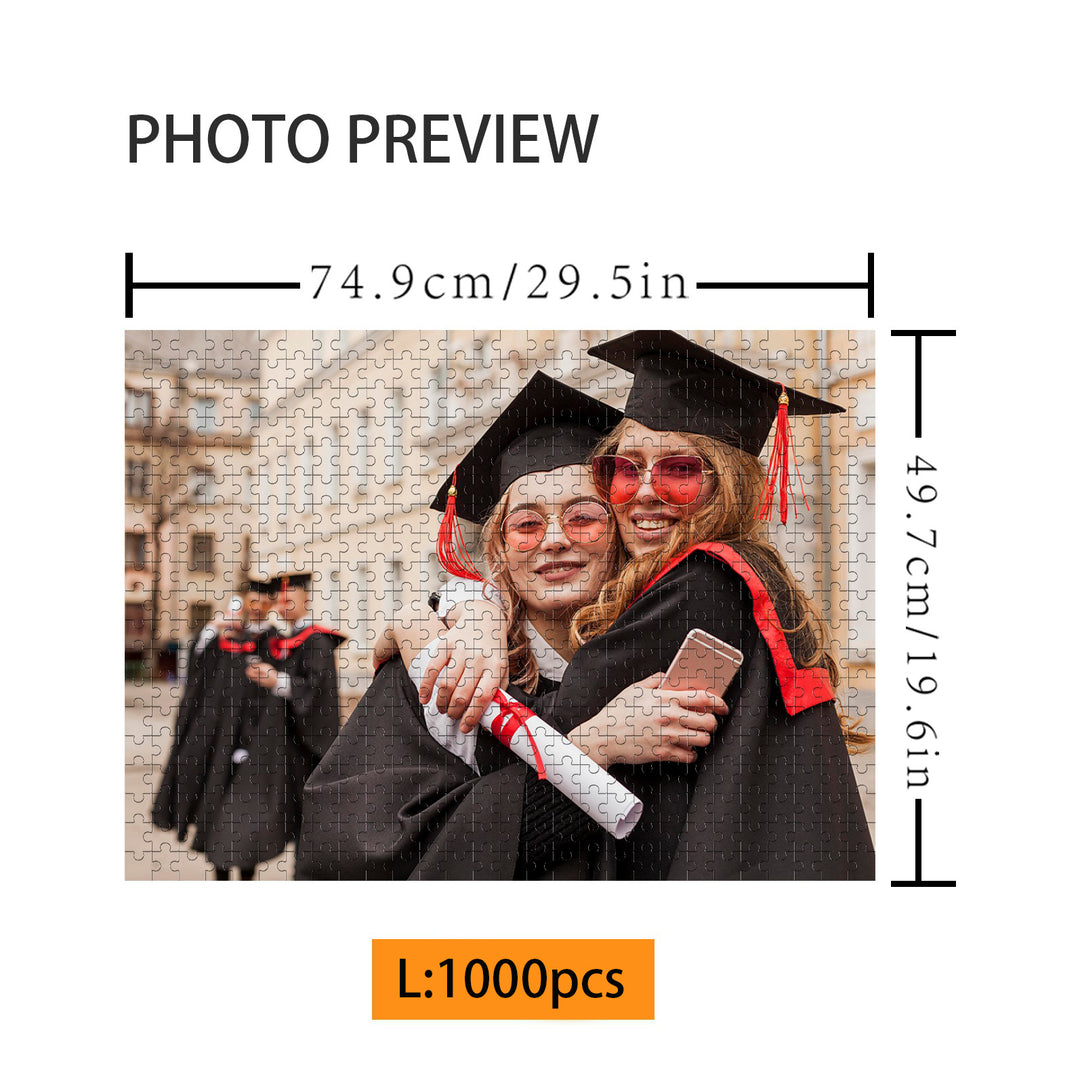 Celebre sus logros: rompecabezas fotográfico personalizado de 500/1000 piezas