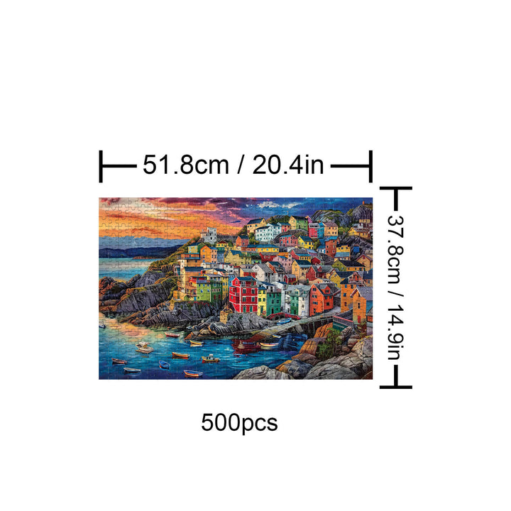 Puzzle 500/1000 pièces Harbour Towns 