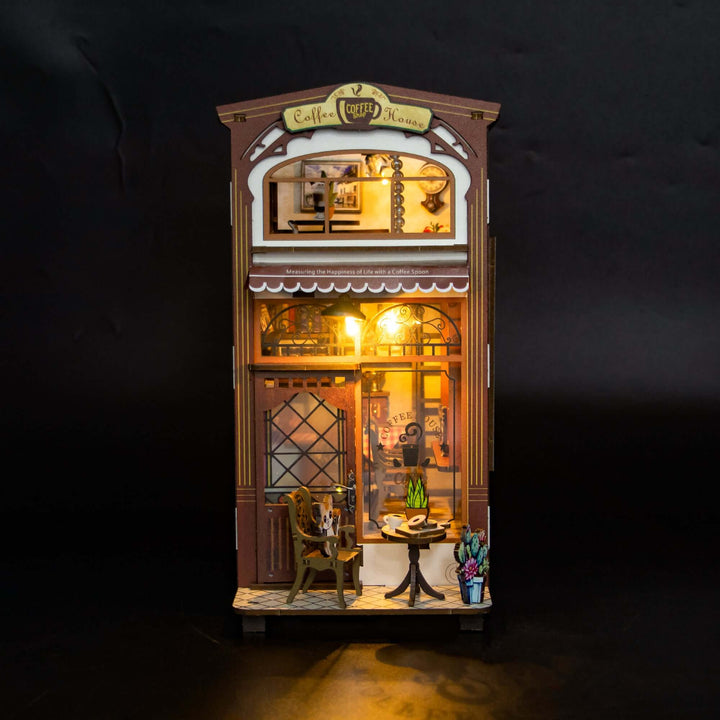 DIY Book Nook Kit,3D Wooden Puzzle