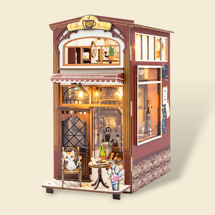 DIY Book Nook Kit,3D Wooden Puzzle