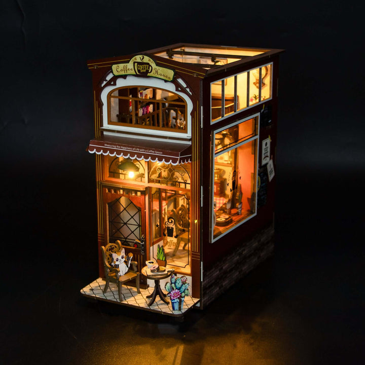 DIY Book Nook Kit,3D Wooden Puzzle