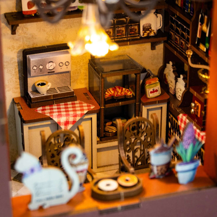 DIY Book Nook Kit,3D Wooden Puzzle