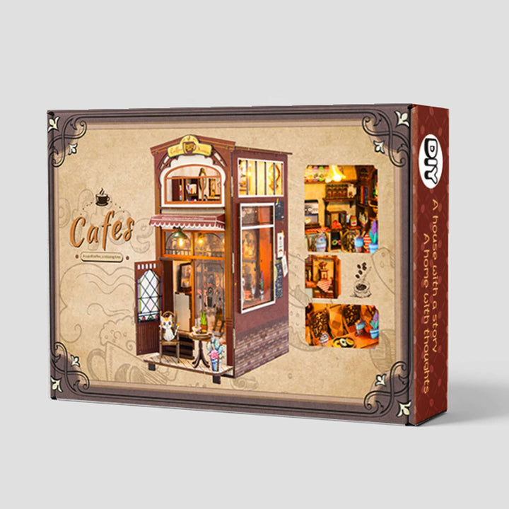 DIY Book Nook Kit,3D Wooden Puzzle