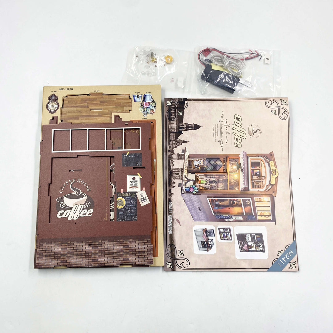 DIY Book Nook Kit,3D Wooden Puzzle