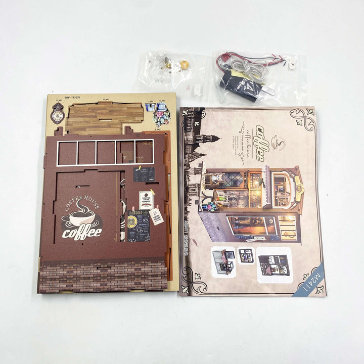 DIY Book Nook Kit,3D Wooden Puzzle