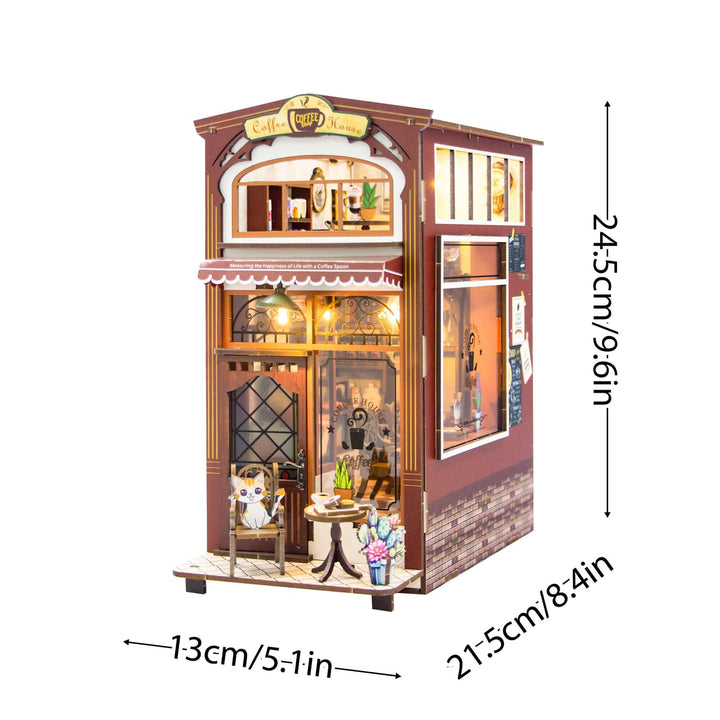 DIY Book Nook Kit,3D Wooden Puzzle