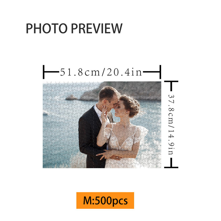 Cadeau parfait pour un mariage et un anniversaire – Puzzle photo