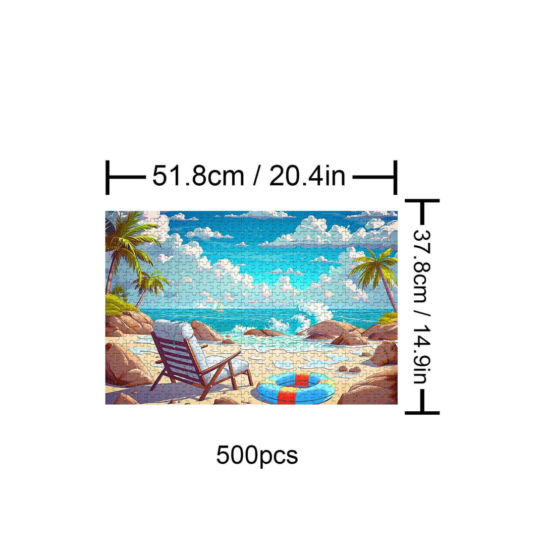 Relaxing Beach 500 / 1000 Piece Puzzle