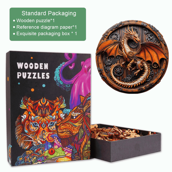 3D Mechanischer Drache-1 Holzpuzzle