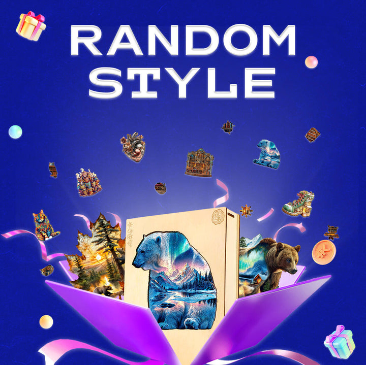 Random Different Styles of Wooden Puzzles