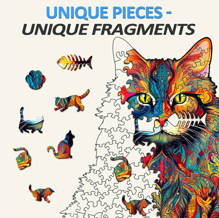 Random Different Styles of Wooden Puzzles