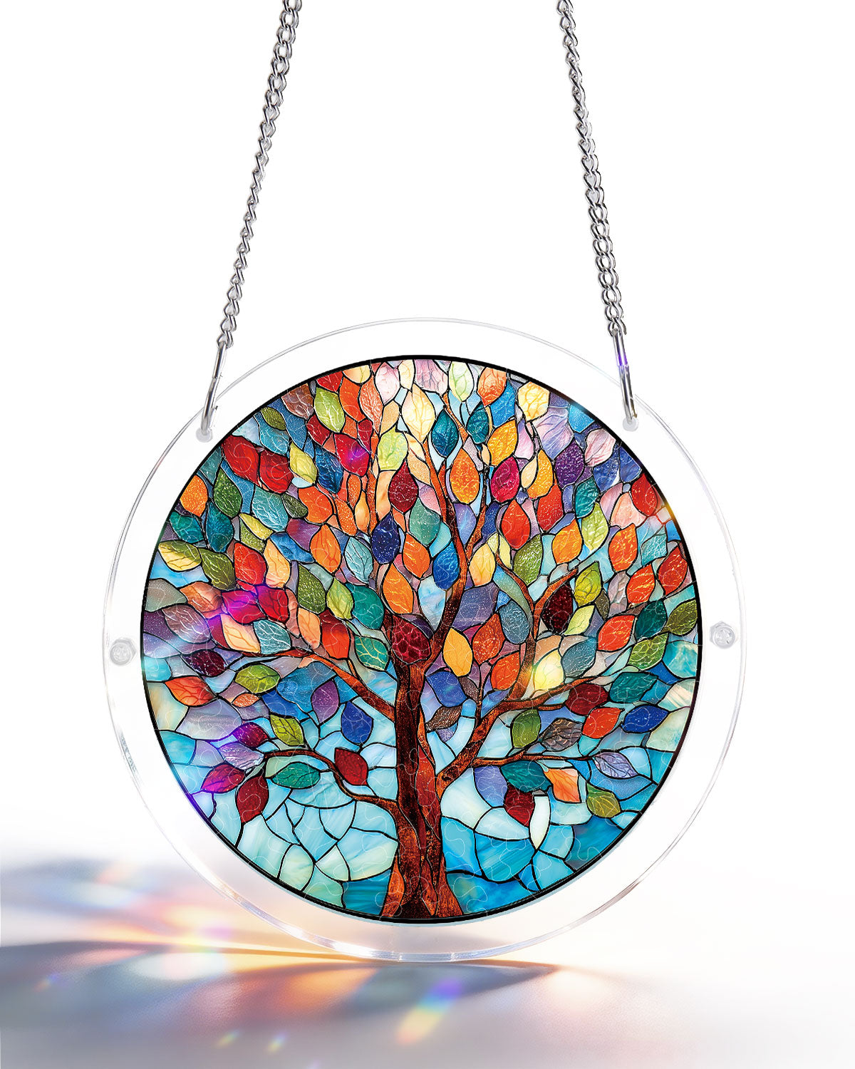 Puzzle Acrylique Attrape-Soleil - Arbre de Vie Vif