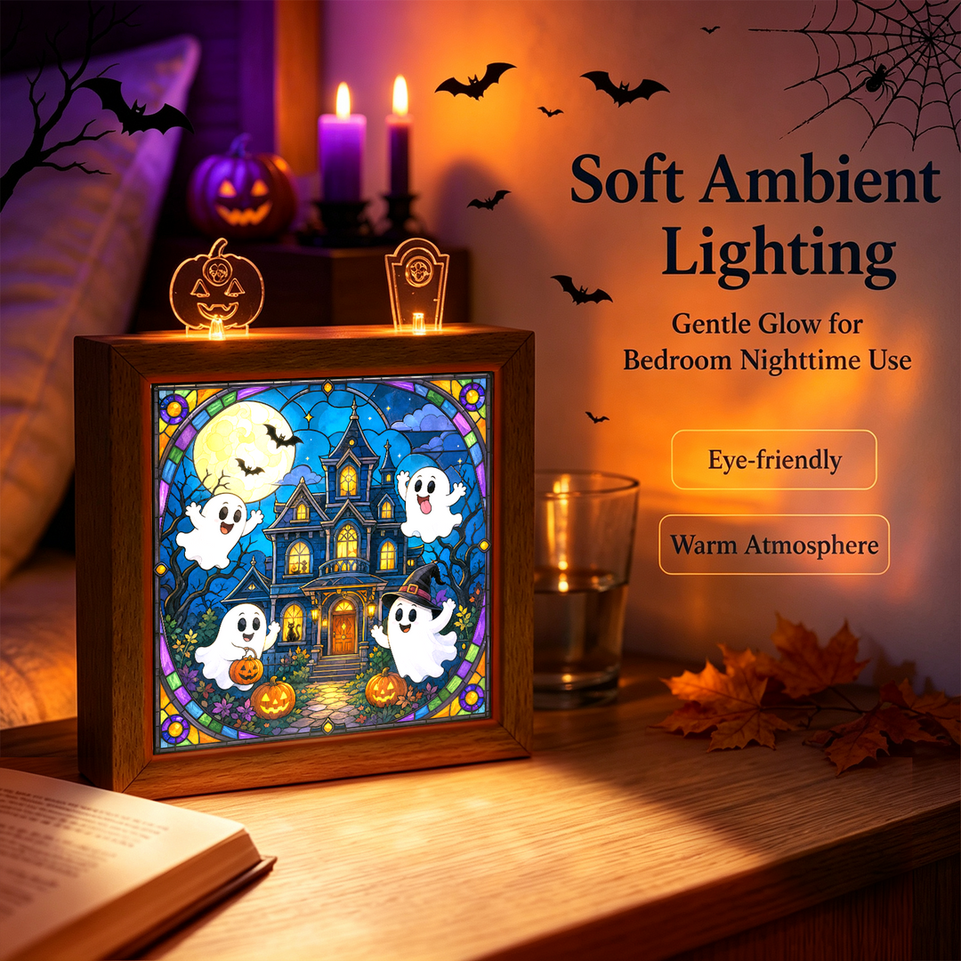 Acrylic Puzzle Night Light - Haunted House
