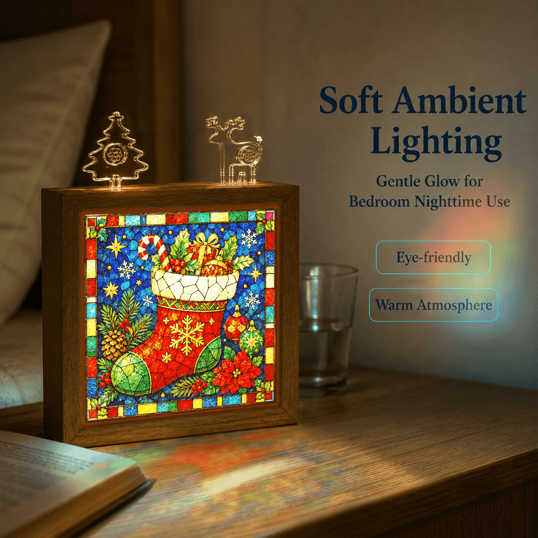 Acrylic Puzzle Night Light - Christmas Stocking for Gifts