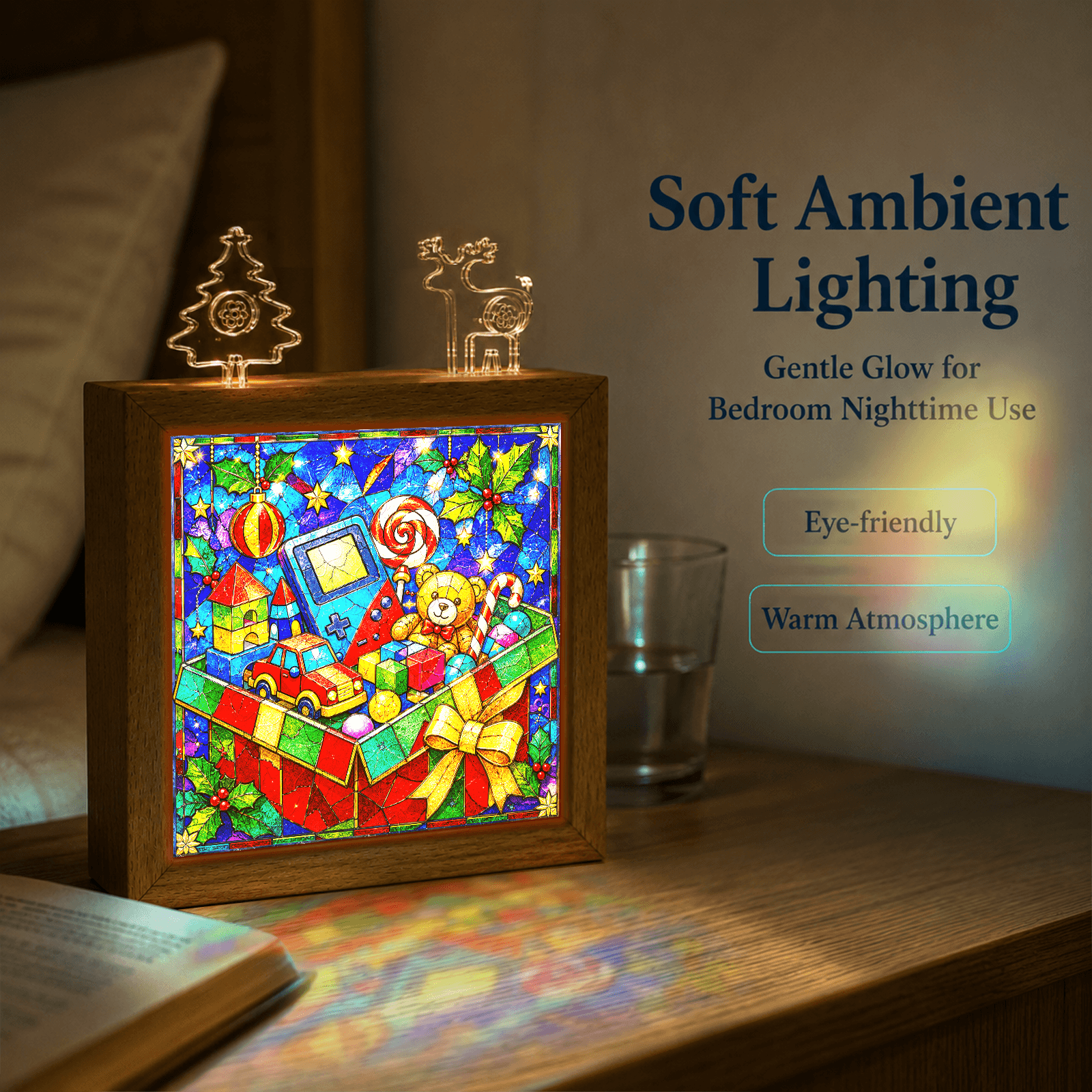 Acrylic Puzzle Night Light -Christmas Gift Box