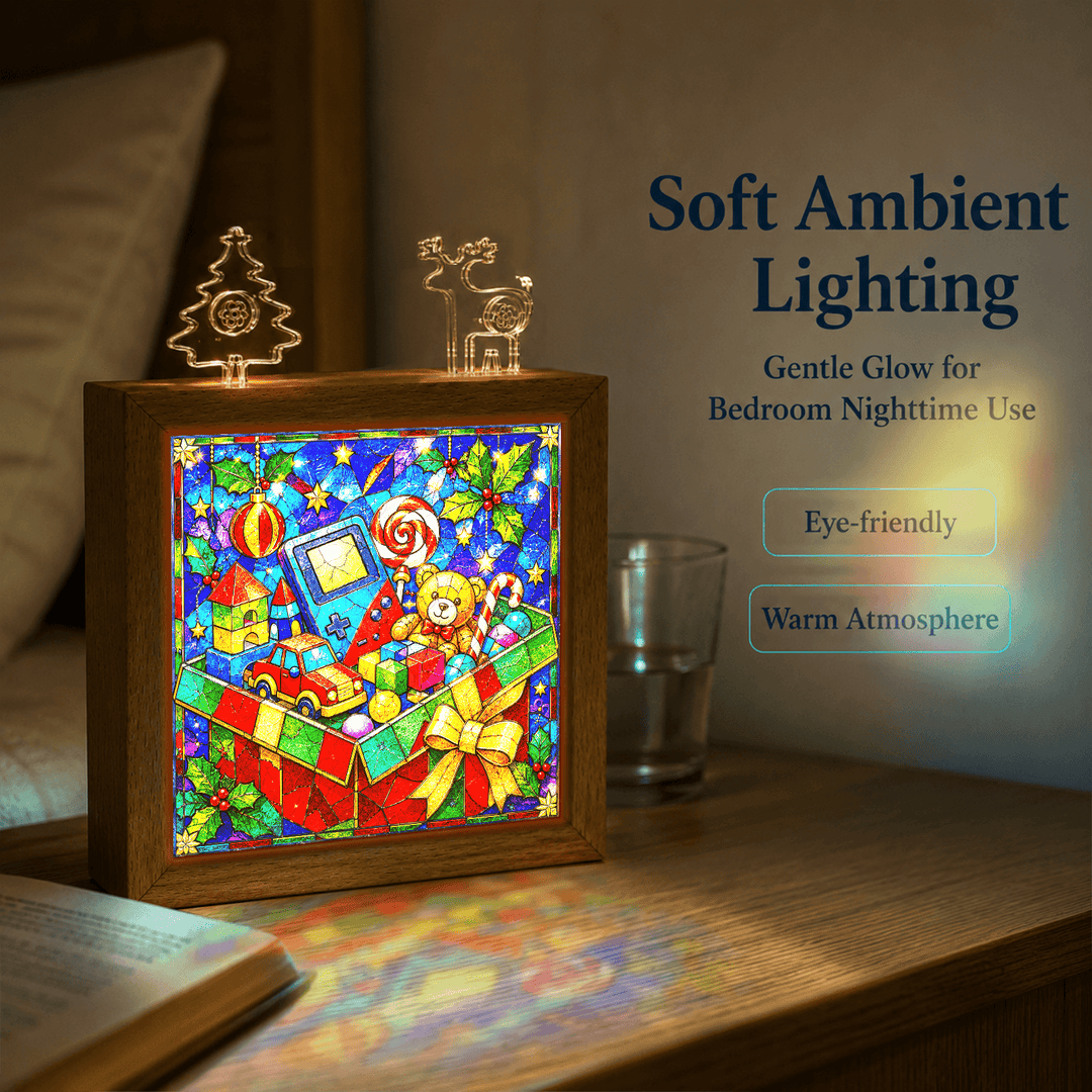 Acrylic Puzzle Night Light -Christmas Gift Box