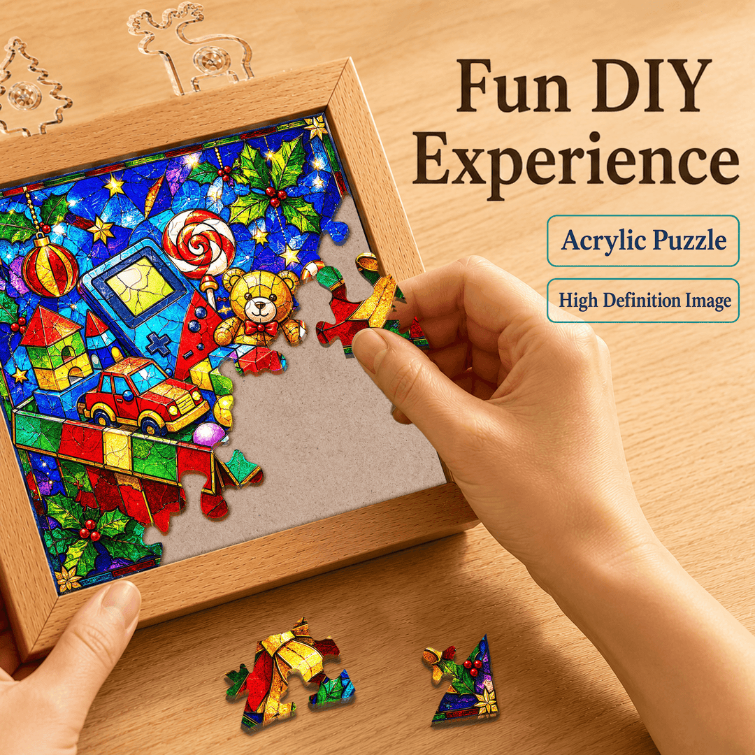 Acrylic Puzzle Night Light -Christmas Gift Box