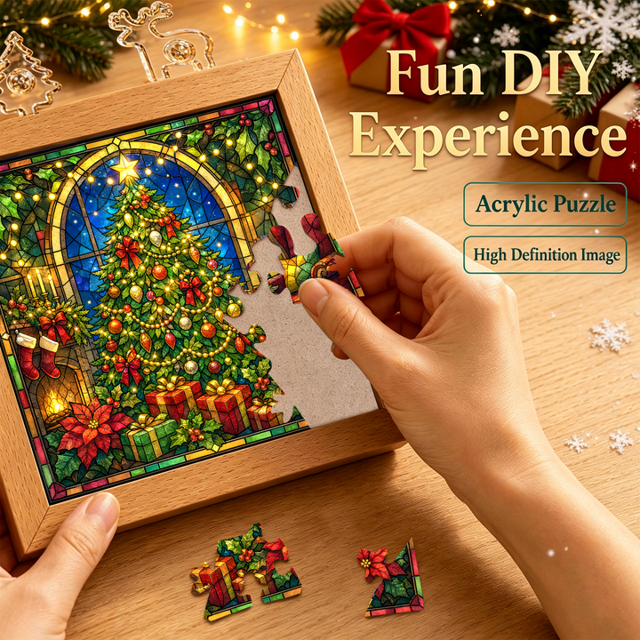Acrylic Puzzle Night Light - Luminous Christmas Tree