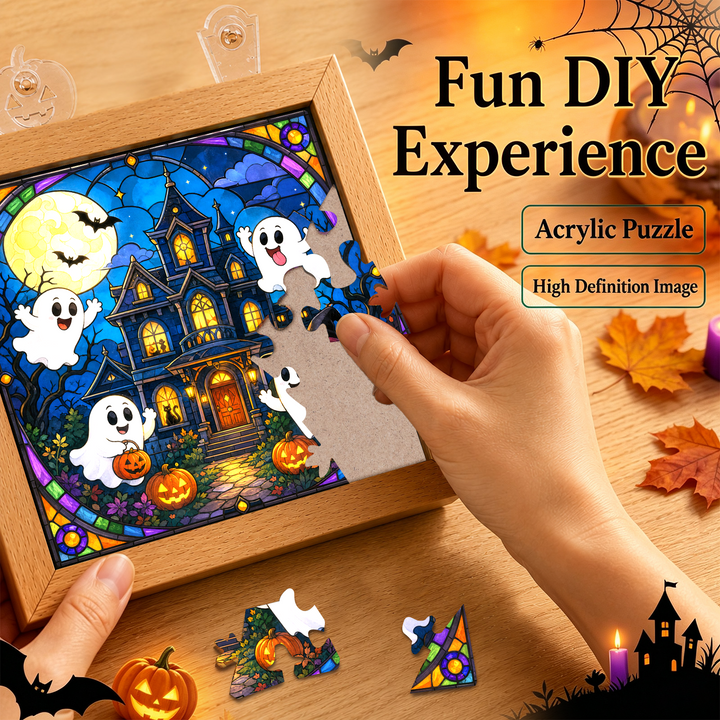 Acrylic Puzzle Night Light - Haunted House