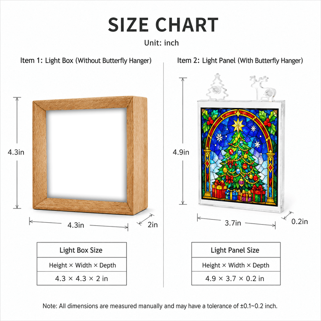 Acrylic Puzzle Night Light - Beautiful Christmas Tree