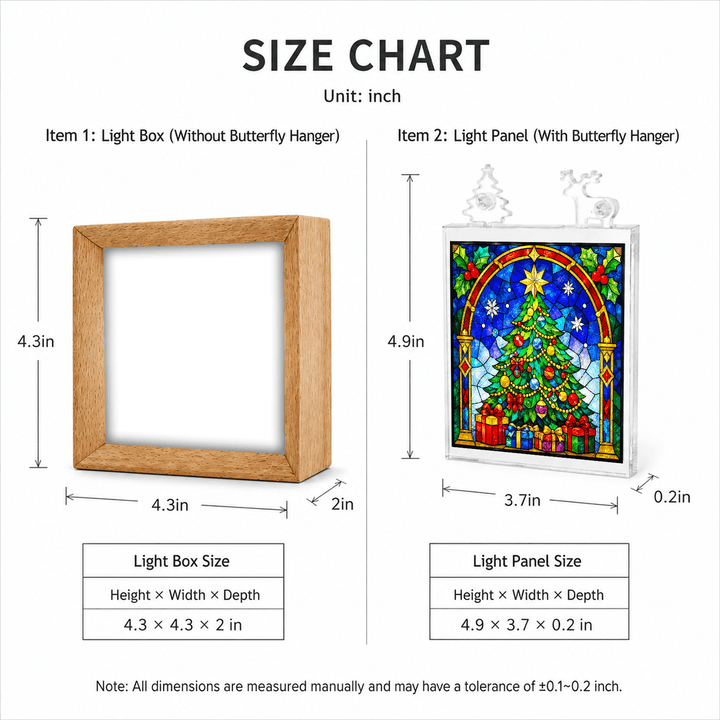Acrylic Puzzle Night Light - Beautiful Christmas Tree