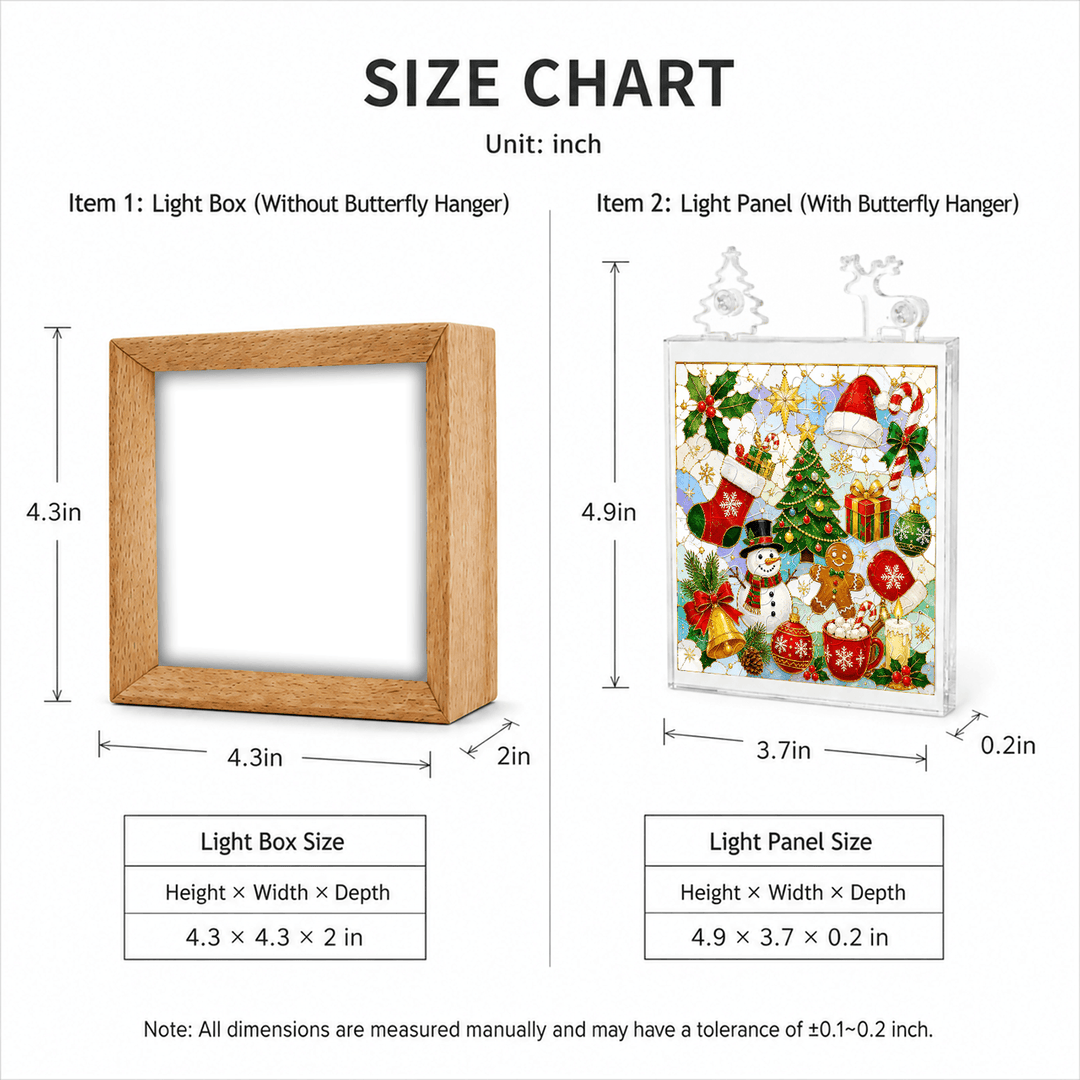 Acrylic Puzzle Night Light - Festive Snowman