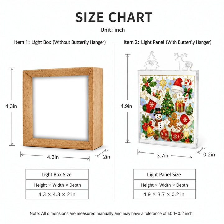 Acrylic Puzzle Night Light - Festive Snowman