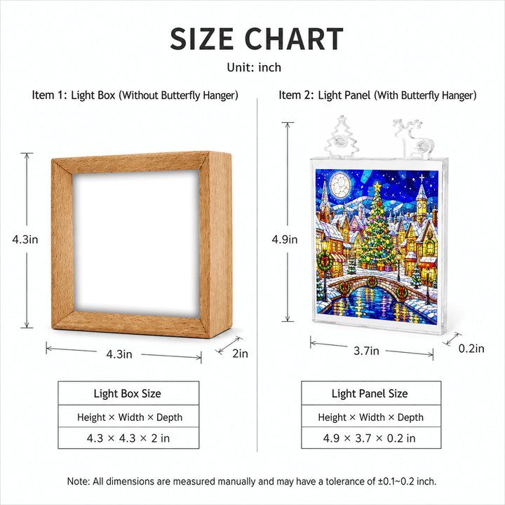 Acrylic Puzzle Night Light - Christmas Tree