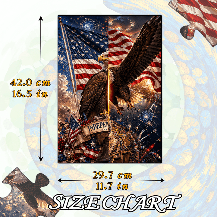 Happy Independence Day - Morphing Lenticular Puzzle