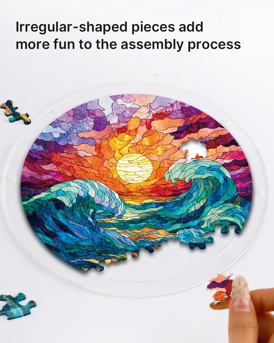 Puzzle Acrylique Attrape-Soleil - Marée Dorée